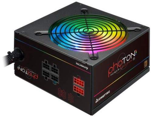 CHIEFTEC zdroj Photon Series, CTG-750C-RGB, 750W, 12cm RGB fan, Active PFC, Modular, Retail, 85+