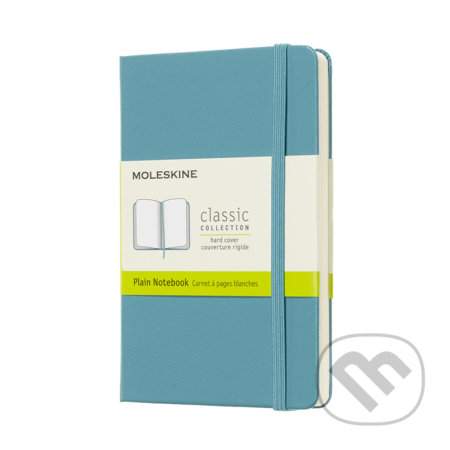 Moleskine - zápisník tvrdý, čistý, modrozelený S