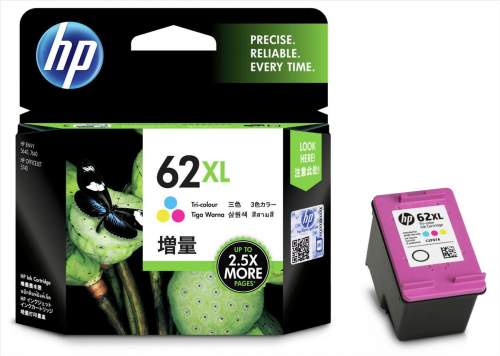 HP C2P07AE cartridge 3-barevná c. 62 XL