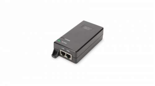 DIGITUS Gigabit Ethernet PoE + Injector, 802.3at Power Pins: 4/5 (+), 7/8 (-), 30W
