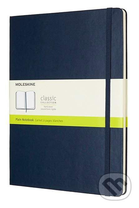 Moleskine - zápisník tvrdý, čistý, modrý XL