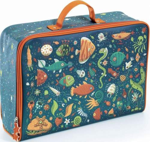 DJECO Dětský textilní kufr  ryby