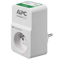 APC Essential SurgeArrest 1 outlets with 5V, 2.4A 2 port USB charger, 230V France - PM1WU2-FR