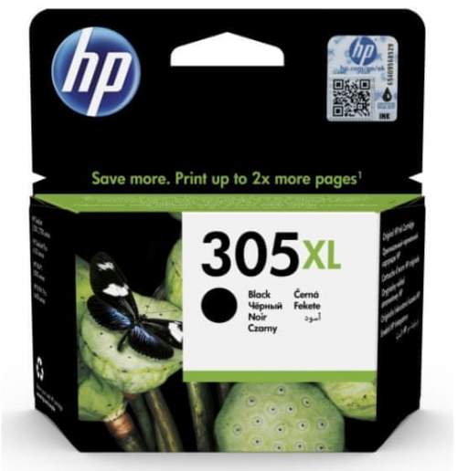 HP Ink 305XL originál černá 3YM62AE