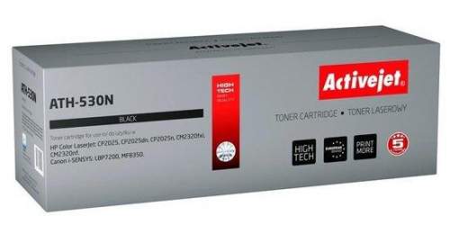 Activejet ATH-530N toner for HP printer; HP 304A CC530A  Canon CRG-718B replacement; Supreme; 3800 pages; black