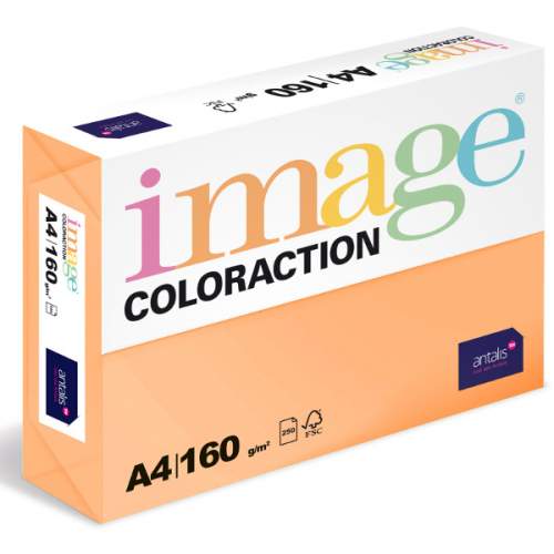 ANTALIS Coloraction A4 160 g 250 ks - Venezia/sytá oranžová