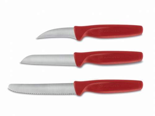 Wüsthof Sada barevných nožů, 3 ks, červená