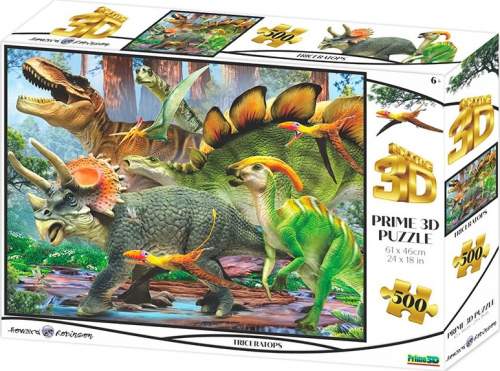 PRIME 3D PUZZLE - Triceratops 500 dílků