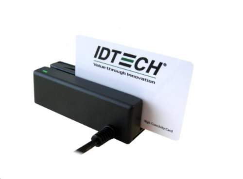 OEM MINIMAG 90mm, snímač mag. karet 1,2,3 stopa, USB (HID), černá IDMB-335133B