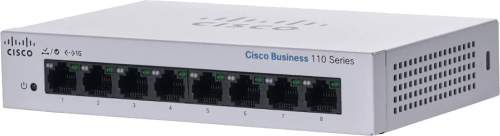 Cisco switch CBS110-8T-D, 8xGbE RJ45, fanless CBS110-8T-D-EU