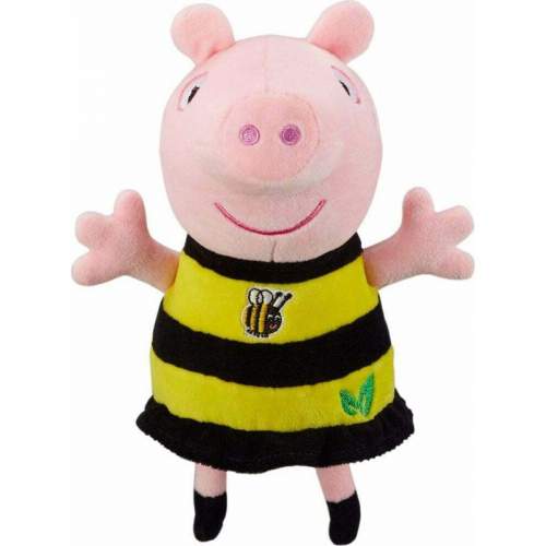TM Toys PEPPA Pig ECO plyšová Peppa 20cm včelkové šaty