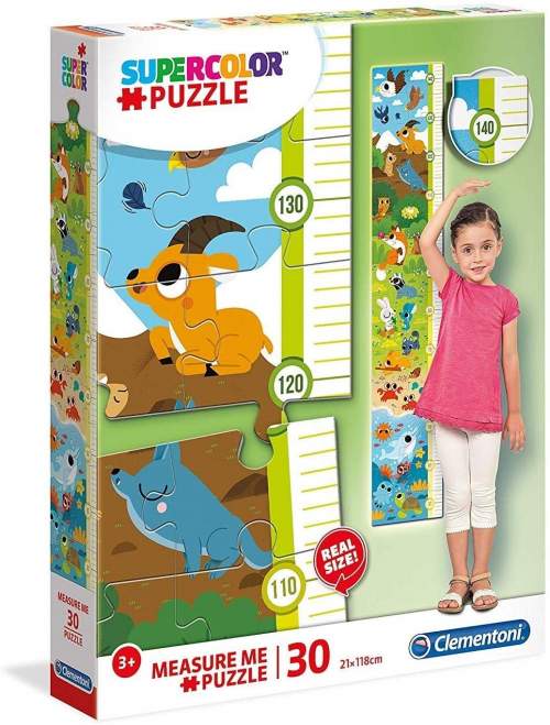 CLEMENTONI Puzzle metr Zvířátka 30 dílků