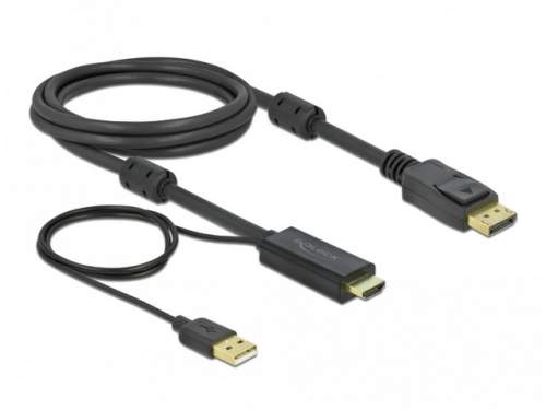 Delock Kabel HDMI na DisplayPort 4K 30 Hz 2 m