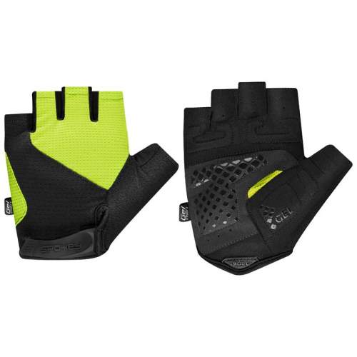 Spokey EXPERT Pánske cyklistické rukavice, žlto-čierne, veľ. M - XL L