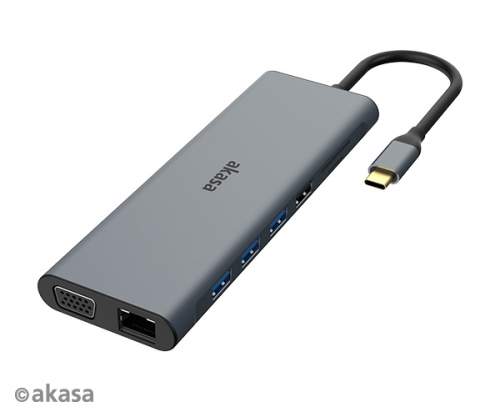 AKASA - USB Type-C 14-In-1 dokovací stanice 60W - AK-CBCA28-18BK
