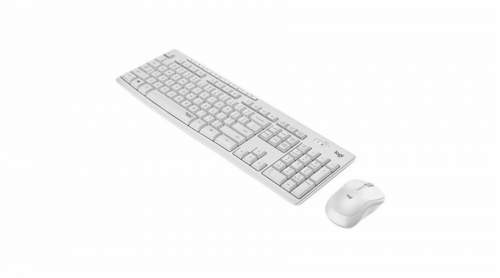 Logitech Silent Wireless Combo MK295, bezdrátová klávesnice + myš, DE, White