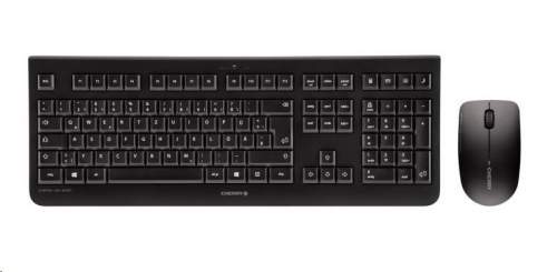 CHERRY set klávesnice + myš DW 3000, bezdrátová, EU, černá JD-0710EU-2