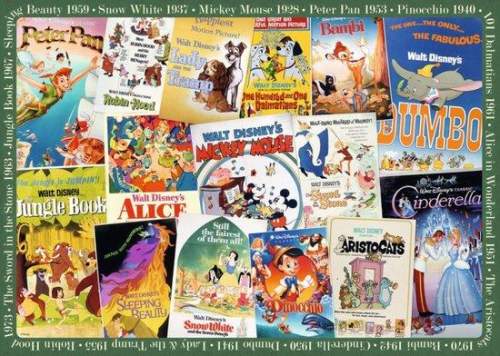 RAVENSBURGER Filmové plakáty Disney 1000 dílků