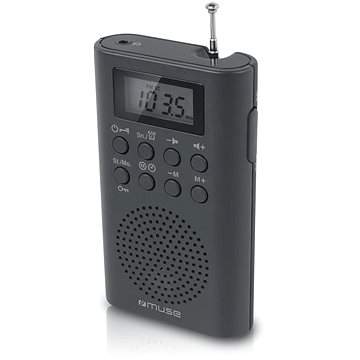 Muse M-03R, přenosné digit. kapesní rádio, černá