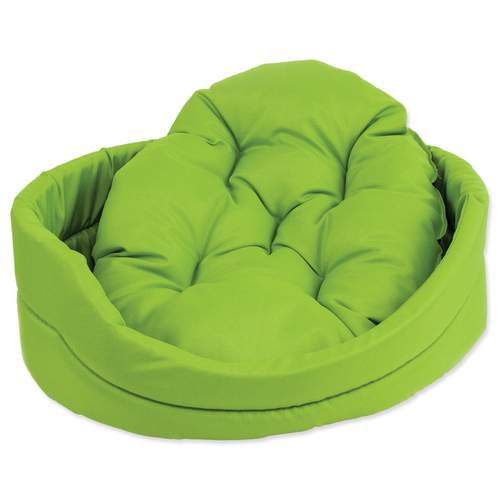 Dog Fantasy Pelech oval s polštářem zelený vel. L