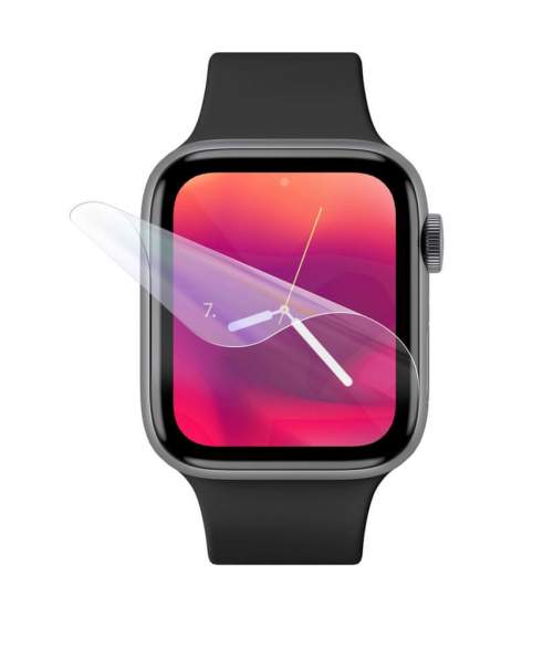 Silikonová fólie na displej Apple Watch 41mm, FIXED Invisible Protector, 2ks, čirá