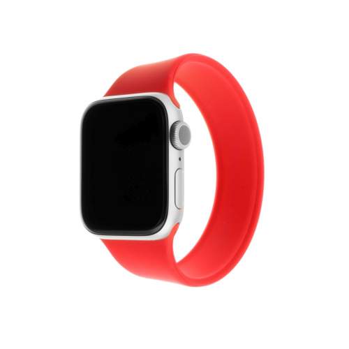 Řemínek FIXED Elastic Silicone Strap pro Apple Watch 38/40mm velikost XL červený