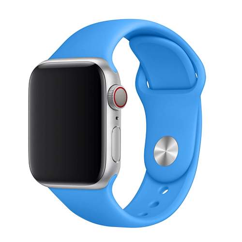 Řemínek FIXED Silicone Strap SET pro Apple Watch 38/40/41 mm sytě modrý