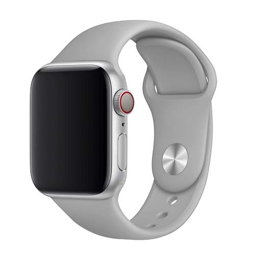 Řemínek FIXED Silicone Strap SET pro Apple Watch 42/44/45 mm světle šedý