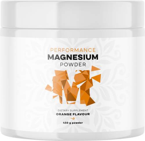 BrainMax Performance Magnesium - Hořčík prášek Pomeranč, 450 g