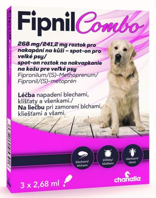 CH Fipnil Combo 268/241,2mg L Dog Spot-on 3x2,68ml