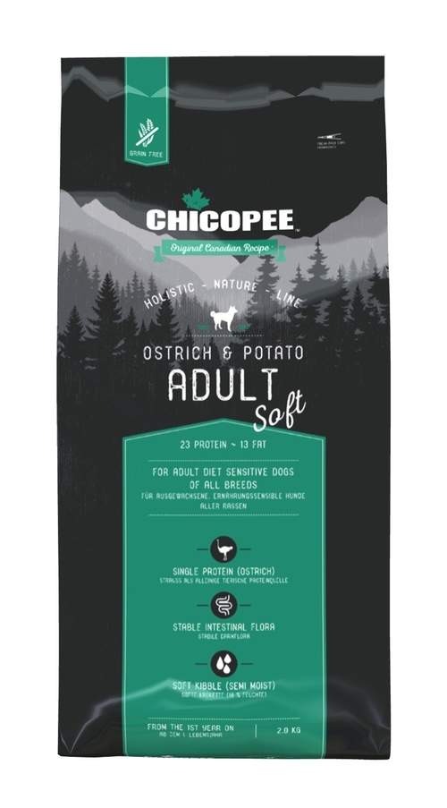 Chicopee Holistic Soft Adult Ostrich-Potato 2kg