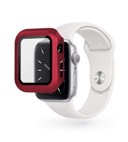 Epico Glass Case For Apple Watch 4/5/6/SE (40mm) červená