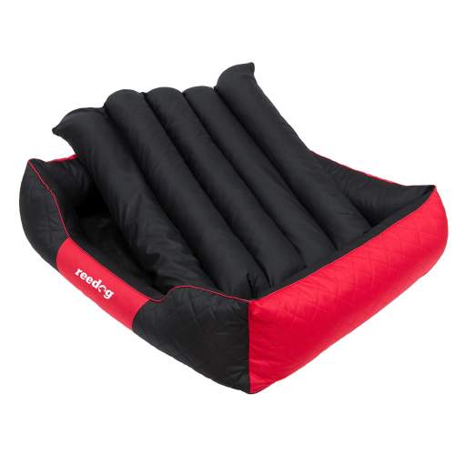 HOBBY DOG Pelech Premium Dog Bed černo/červený XL