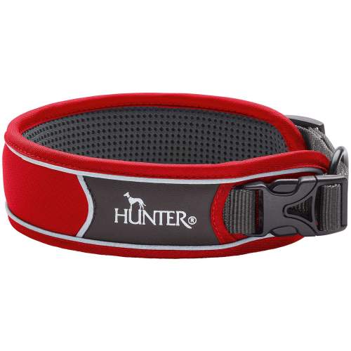 Hunter - Obojek Divo červený Velikost: L