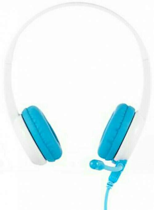 BuddyPhones StudyBuddy - dětská sluchátka s mikrofonem, modrá