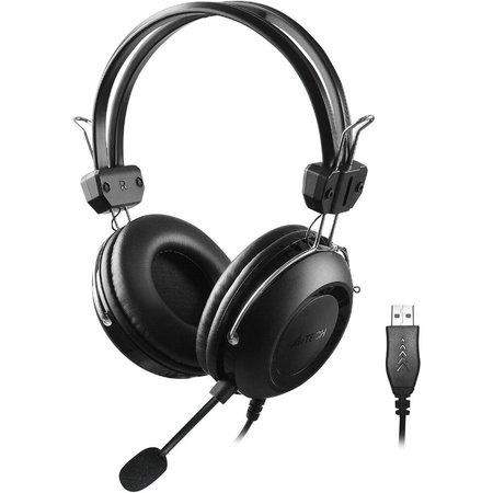 A4tech HU-35 sluchátka, USB, černá barva - HU-35