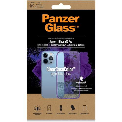 PanzerGlass ClearCaseColorApple iPhone 13 Pro (fialový - Grape) - 0337