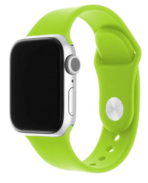 Set silikonových řemínků FIXED Silicone Strap pro Apple Watch 42/44/45 mm, zelený