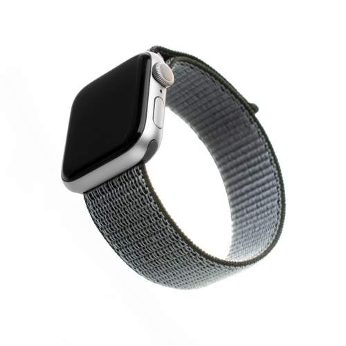 Nylonový řemínek FIXED Nylon Strap pro Apple Watch 44mm/ Watch 42mm, olivová