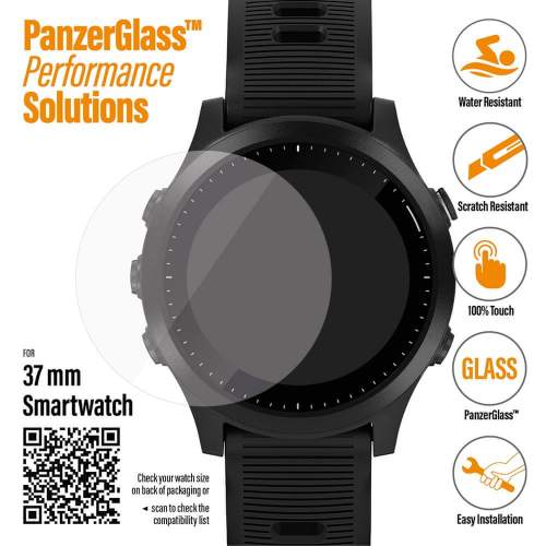 PanzerGlass™ SmartWatch (37mm) Garmin Fenix 5 Plus/Vivomove HR /Quatix 6 /Polar Ignite 2