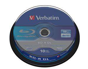 Verbatim BD-R DL, 6x, 50GB, 10ks Spindle