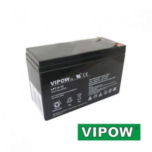 VIPOW Baterie olověná 12V   7.5Ah