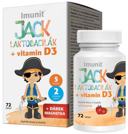 Simply You JACK LAKTOBACILÁK +vitamín D3 72 tablet