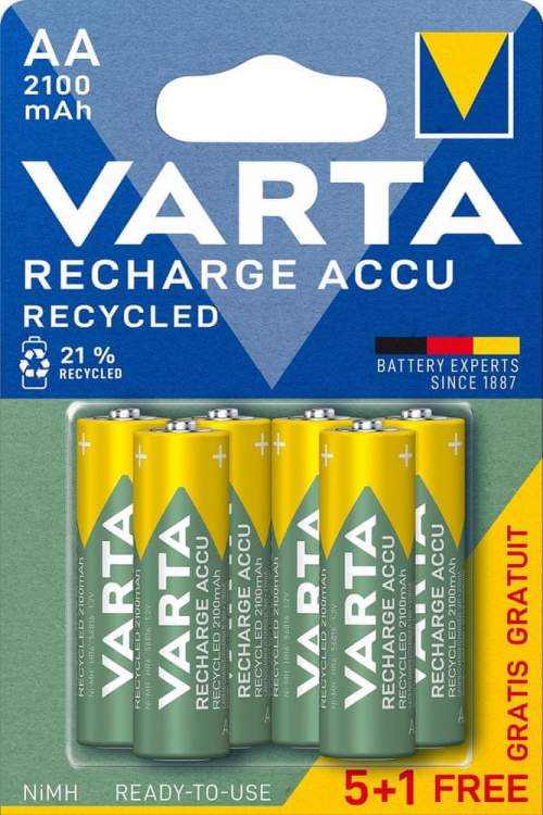 Varta Nabíjecí baterie Recycled 5+1 AA 2100 mAh R2U 56816101476