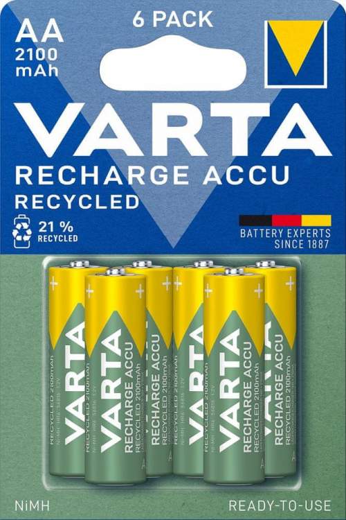 Varta Nabíjecí baterie Recycled 6 AA 2100 mAh R2U 56816101436