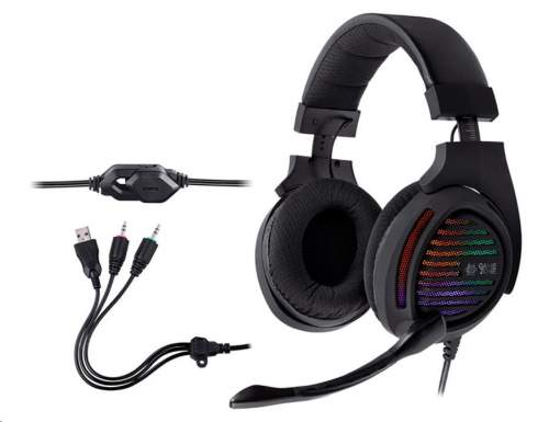 Headphones TRACER GAMEZONE Aligator RGB rainbow LED