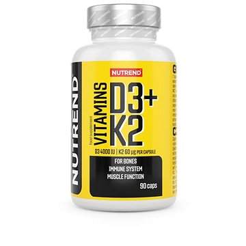 Nutrend Vitamins D3+K2 90 kapslí