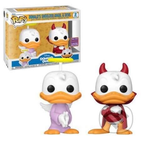 Funko POP Disney: Donald Duck - 2PK Donald’s Shoulder Angel and Devil (2022 shared WonderCon exclusi
