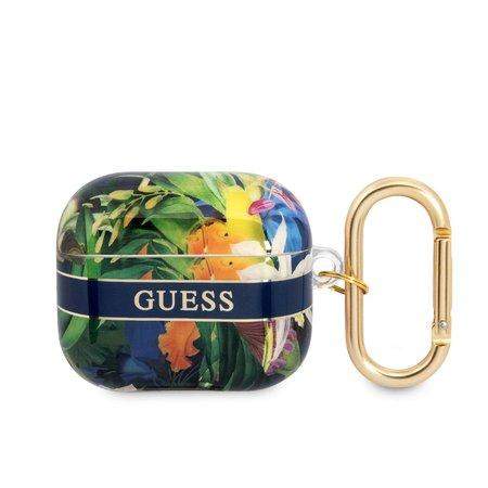 Guess TPU Flower Print Pouzdro pro Airpods 3