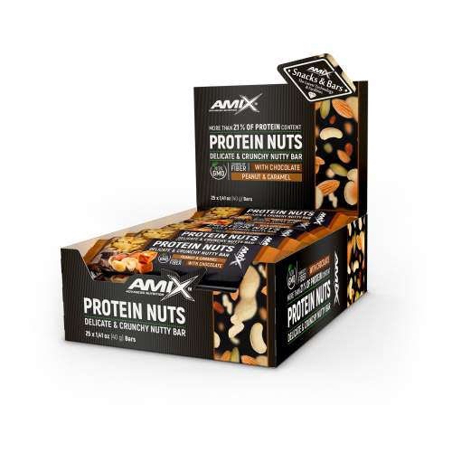 AMIX Protein Nuts Bar , Almond-Pumpkin Seeds, 25x40g